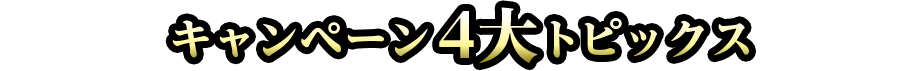 キャンペーン4大トピックス